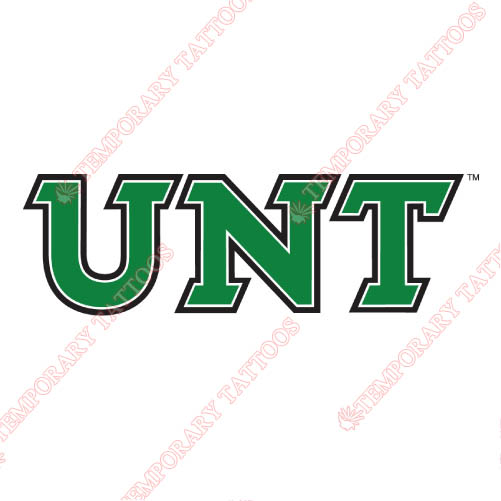 North Texas Mean Green Customize Temporary Tattoos Stickers NO.5619